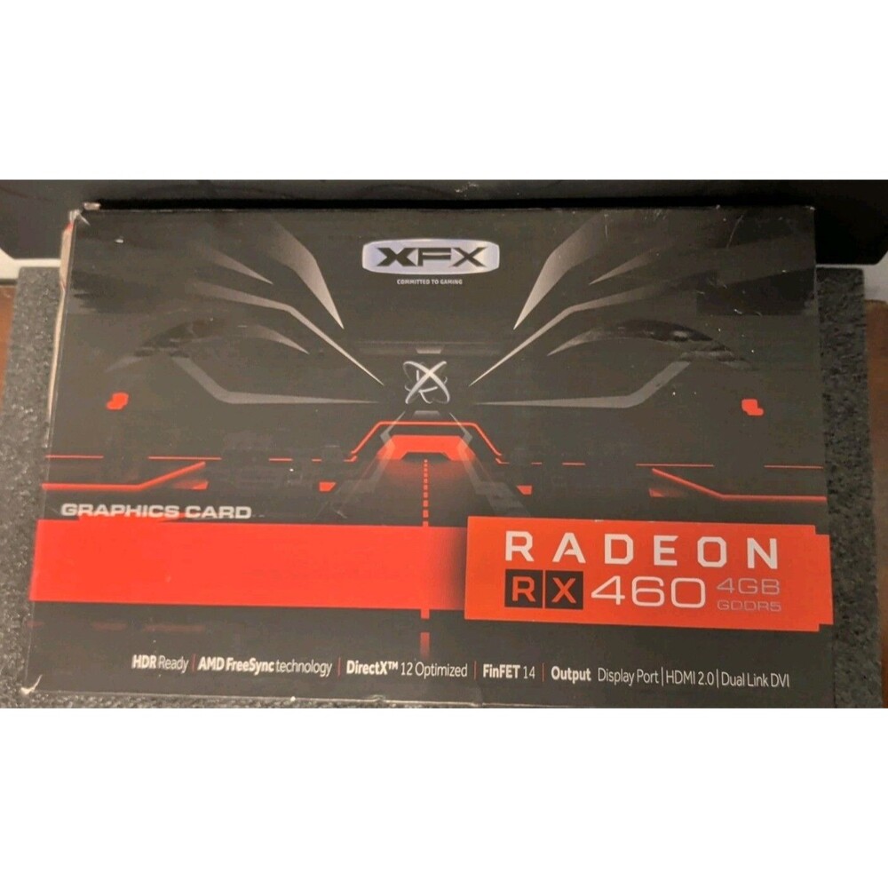 XFX AMD Radeon RX460 4GB 896SP GDDR5 PCI-E Graphics Video Card DP DVI HDMI